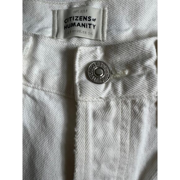 Citizens of Humanity Charlotte Crop High Rise Straight in Fiori Jeans Distressed - Picture 6 of 15